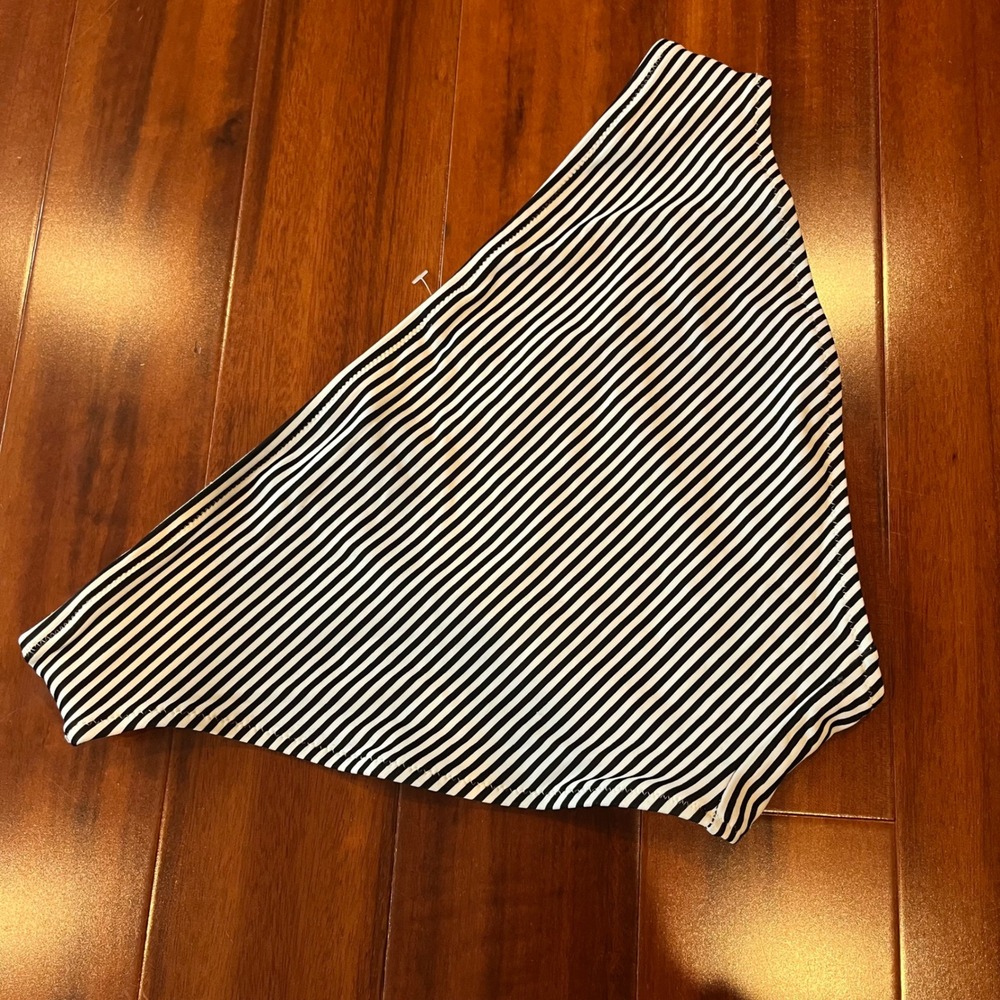 Aerie Stripe Bikini Bottom Swim Black White Classic Nautical New Size Medium - Picture 3 of 4